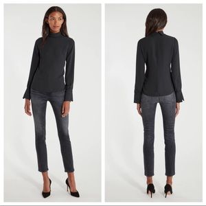 NWT Billie The Label Black Jade Top Long Sleeve Medium